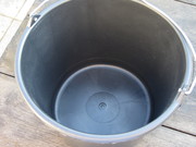 construction bucket with flat bottom